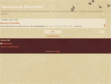 Tablet Screenshot of discovers-discovery.blogspot.com