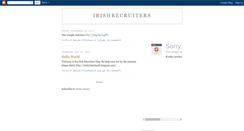 Desktop Screenshot of irishrecruiters.blogspot.com