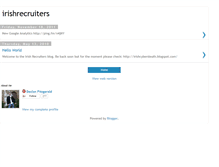 Tablet Screenshot of irishrecruiters.blogspot.com