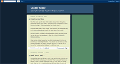 Desktop Screenshot of leader-space.blogspot.com