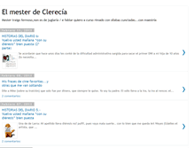 Tablet Screenshot of elmesterdeclerecia.blogspot.com