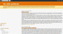 Desktop Screenshot of nosolopalabras.blogspot.com