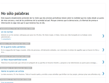 Tablet Screenshot of nosolopalabras.blogspot.com