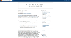 Desktop Screenshot of cynicalsoftwaremanagement.blogspot.com