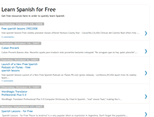 Tablet Screenshot of learnspanish4free.blogspot.com