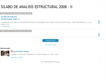 Tablet Screenshot of analisisestructuralunsmfic.blogspot.com