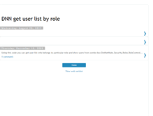 Tablet Screenshot of dnn-user-role.blogspot.com
