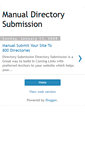 Mobile Screenshot of manual-directories-submission.blogspot.com