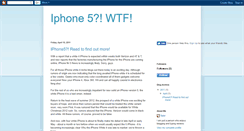 Desktop Screenshot of iphone5news101.blogspot.com