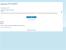 Tablet Screenshot of iphone5news101.blogspot.com