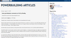 Desktop Screenshot of powerbuildingarticles.blogspot.com