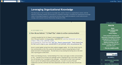 Desktop Screenshot of leveragingknowledge.blogspot.com