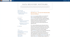 Desktop Screenshot of freedatarecoverysoftware.blogspot.com