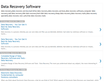 Tablet Screenshot of freedatarecoverysoftware.blogspot.com