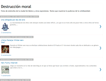 Tablet Screenshot of destruccionmoral.blogspot.com