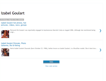 Tablet Screenshot of izabel-goulart-biography.blogspot.com