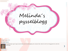 Tablet Screenshot of melindapyssel.blogspot.com