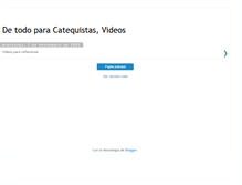 Tablet Screenshot of detodoparacatequistasvideos.blogspot.com