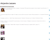 Tablet Screenshot of alejandralazcano.blogspot.com