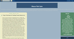 Desktop Screenshot of discus-fish-care.blogspot.com