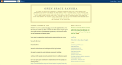 Desktop Screenshot of openspacesangha.blogspot.com