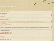 Tablet Screenshot of caroleteeonline.blogspot.com