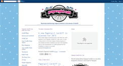 Desktop Screenshot of papergirlcardiff.blogspot.com
