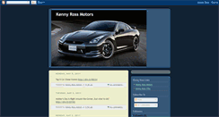 Desktop Screenshot of kennyrossmotors.blogspot.com