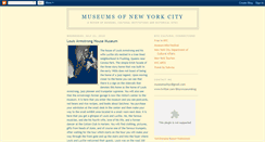 Desktop Screenshot of museumsofnyc.blogspot.com