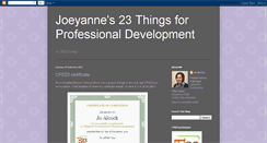 Desktop Screenshot of joeyannecpd23.blogspot.com
