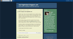 Desktop Screenshot of marriagehelper.blogspot.com