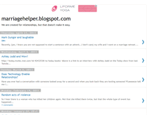 Tablet Screenshot of marriagehelper.blogspot.com