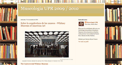 Desktop Screenshot of museologiaupr2009.blogspot.com