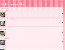 Tablet Screenshot of candiescreativecakes.blogspot.com