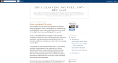 Desktop Screenshot of indialearningjourneynovember2008.blogspot.com