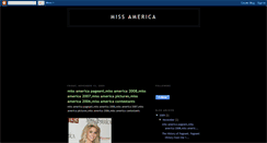 Desktop Screenshot of miss-america-world.blogspot.com