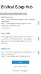 Mobile Screenshot of biblicalblogshub.blogspot.com