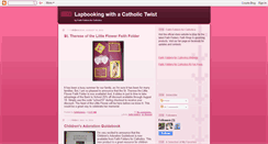 Desktop Screenshot of lapbookingwithacatholictwist.blogspot.com