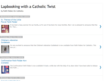 Tablet Screenshot of lapbookingwithacatholictwist.blogspot.com