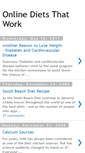 Mobile Screenshot of onlinedietsthatwork.blogspot.com
