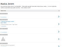 Tablet Screenshot of musicajovem.blogspot.com