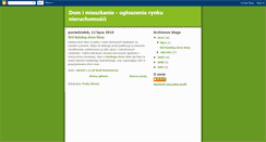 Desktop Screenshot of domimieszkanie.blogspot.com