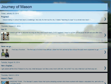 Tablet Screenshot of journeyofmason.blogspot.com