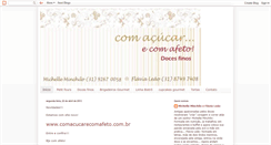 Desktop Screenshot of comacucarecomafetodocesfinos.blogspot.com