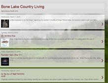 Tablet Screenshot of bonelakecountrylife.blogspot.com