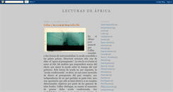 Desktop Screenshot of lecturasdeafrica.blogspot.com