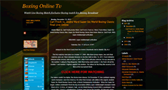 Desktop Screenshot of live-boxing-onlinetv.blogspot.com