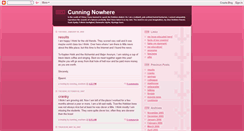 Desktop Screenshot of cunningnowhere.blogspot.com