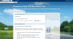 Desktop Screenshot of answerstohowtosandwheretos.blogspot.com