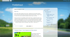 Desktop Screenshot of fireflykinect.blogspot.com